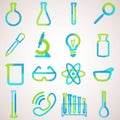 Logo set for laboratory