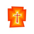 Logo. The Shining Cross of Jesus Christ.