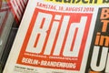 Logo and sign of Bild tabloid published by Axel Springer AG. Royalty Free Stock Photo