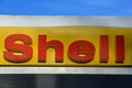 Logo sign of Shell gas station at Lugano on Switzerland Royalty Free Stock Photo