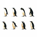 Logo Silhouettes Of A Penguin