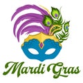 Logo Slogan Tagline New Orleans French Quarter Mardi Gras Southern Decadence Carnival Season Louisiana isolated on white