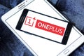 OnePlus smartphone manufacturer logo Royalty Free Stock Photo