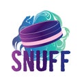 Vector logo of snuff and chewing tobacco