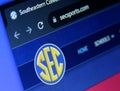 Southeastern Conference (SEC) logo Royalty Free Stock Photo
