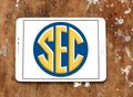 Southeastern Conference (SEC) logo Royalty Free Stock Photo