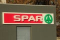 Logo of SPAR supermarktet at a Esso petrol station in NIeuwerkerk aan den ijssel in the Netherlands.