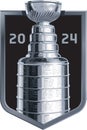 The logo of the Stanley Cup 2024 and the shield