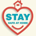 Logo STAY Safe at Home - Work from home during COVID-19