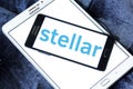Stellar payment network logo Royalty Free Stock Photo