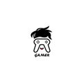 Logo stick game illustration of a vector design child