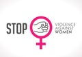 Logo - stop violence concept - fist as symbol