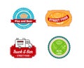 Logo for street food truck Royalty Free Stock Photo