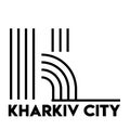 Logo in the style of a flat design on the theme Kharkov city. Lettering.