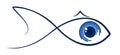 Logo stylized fish.