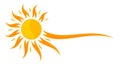 Logo stylized sun.