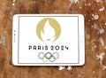 Paris 2024 Olympics logo Royalty Free Stock Photo