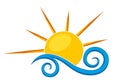 Logo sun and sea.