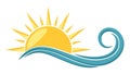 Logo sun and sea.