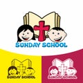 Logo Sunday school. Christian symbols. The Church of Jesus Christ