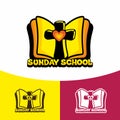 Logo Sunday school. Christian symbols. The Church of Jesus Christ Royalty Free Stock Photo