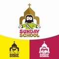 Logo Sunday school. Christian symbols. The Church of Jesus Christ Royalty Free Stock Photo