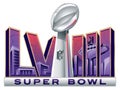 Logo of the Super Bowl LVIII. Super Bowl 58 Royalty Free Stock Photo