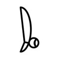 Berimbau icon or logo in outline