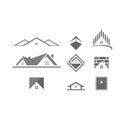 Logo symbol buildings modern