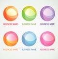 Logo and Symbol design Circle ball color concept