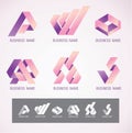 Logo and Symbol design Skew concept