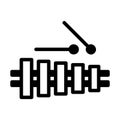 Xylophone icon or logo in outline