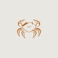 A logo that symbolically uses a crab