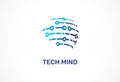 Logo - technology, tech icon and symbol Royalty Free Stock Photo