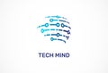 Logo - technology, tech icon and symbol Royalty Free Stock Photo