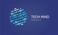 Logo - technology, tech icon and symbol Royalty Free Stock Photo