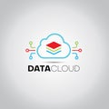Cloud Server Data Logo Royalty Free Stock Photo