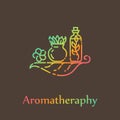 Logo template - aromatherapy Royalty Free Stock Photo
