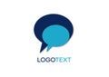 Logo template chat messaging chat design