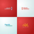 Logo Template for Company or business with South Brand. S letter as Logomark