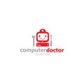 Logo template computer doctor