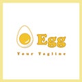 Logo template design egg tasty for company food your brand