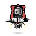 Logo template design welding argon