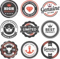 Logo template and product label set. Vintage Logo design Templates Set. Vector logotype elements collection, Retro Labels, Badges.