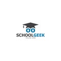 Logo template school geek