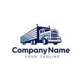 Logo Template for Trucking Transportation Company Royalty Free Stock Photo