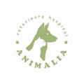 Logo template for veterinary clinic