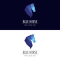 A vector logo template designed for horses