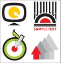 Logo templates collection. Royalty Free Stock Photo