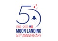 MOON LANDING 50th ANNIVERSARY Royalty Free Stock Photo